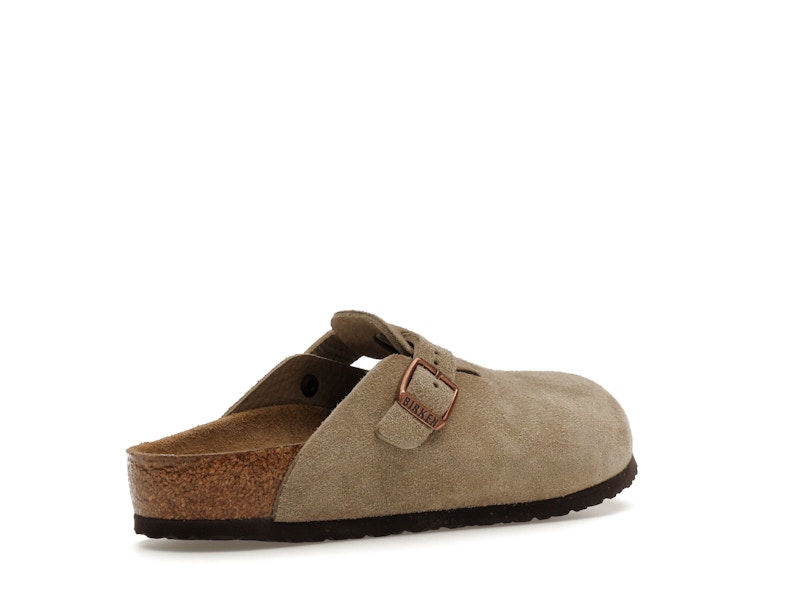 Birkenstock Boston Suede Taupe (Narrow Fit) (Kids)