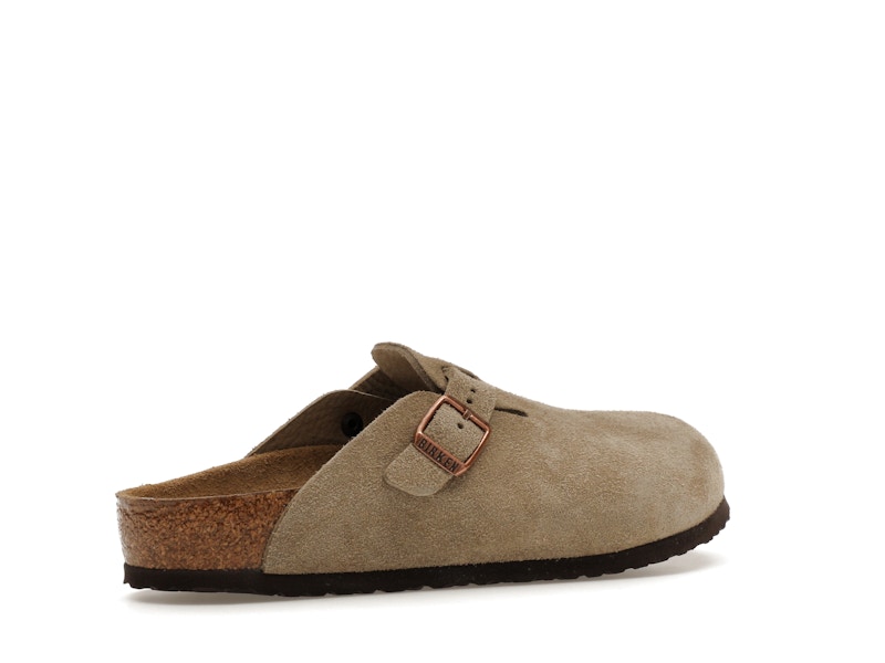 Birkenstock Boston Suede Taupe (Narrow Fit) (Kids)