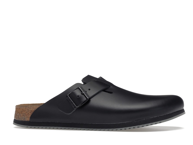 Birkenstock Boston Super Grip Leather Black
