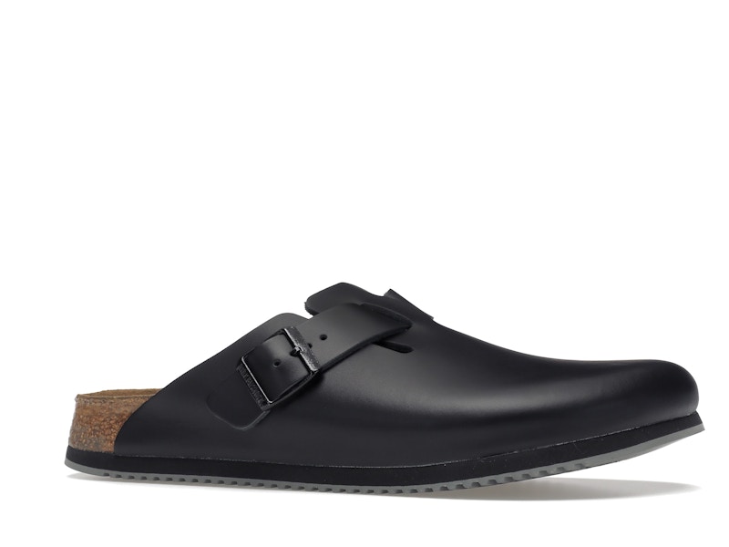 Birkenstock Boston Super Grip Leather Black