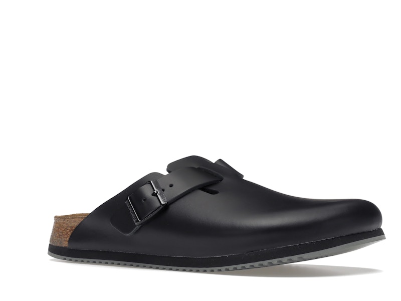 Birkenstock Boston Super Grip Leather Black