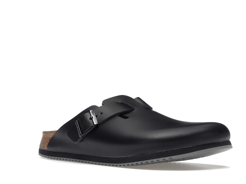 Birkenstock Boston Super Grip Leather Black