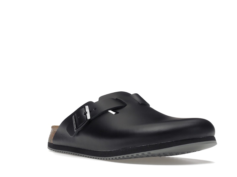 Birkenstock Boston Super Grip Leather Black