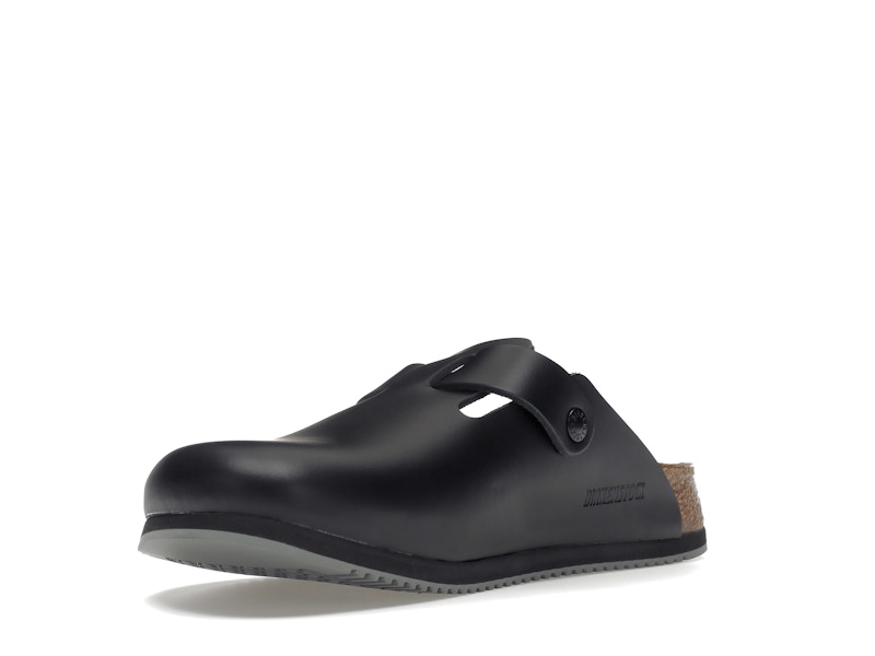 Birkenstock Boston Super Grip Leather Black