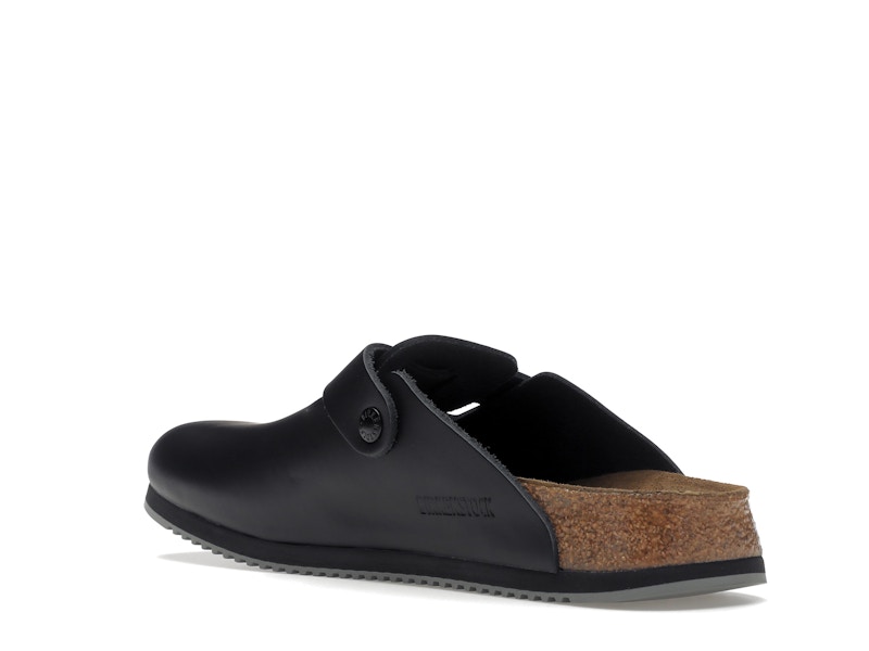 Birkenstock Boston Super Grip Leather Black