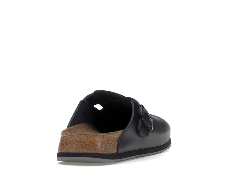 Birkenstock Boston Super Grip Leather Black