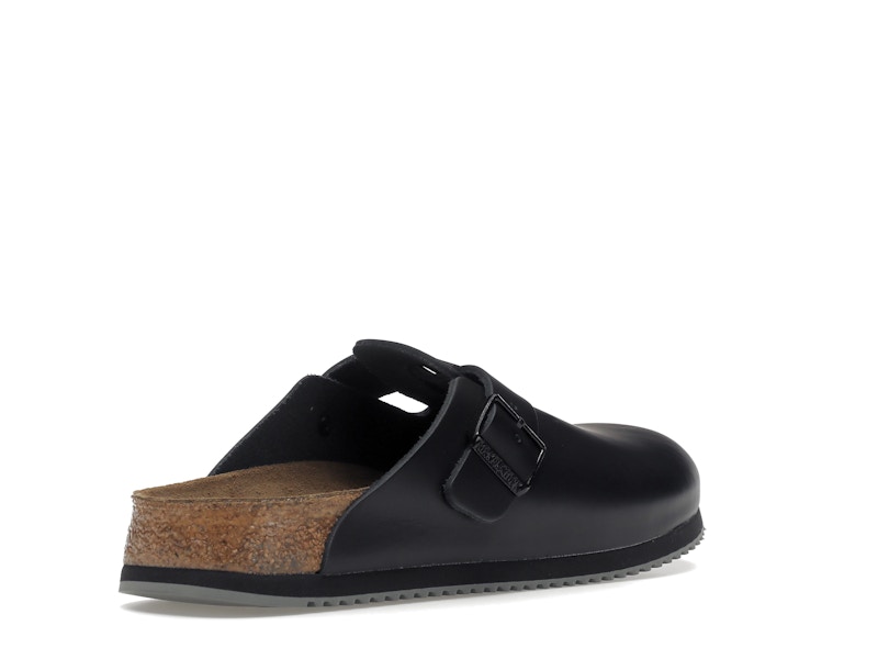 Birkenstock Boston Super Grip Leather Black