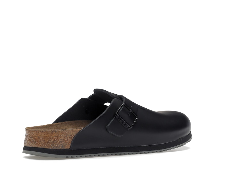 Birkenstock Boston Super Grip Leather Black
