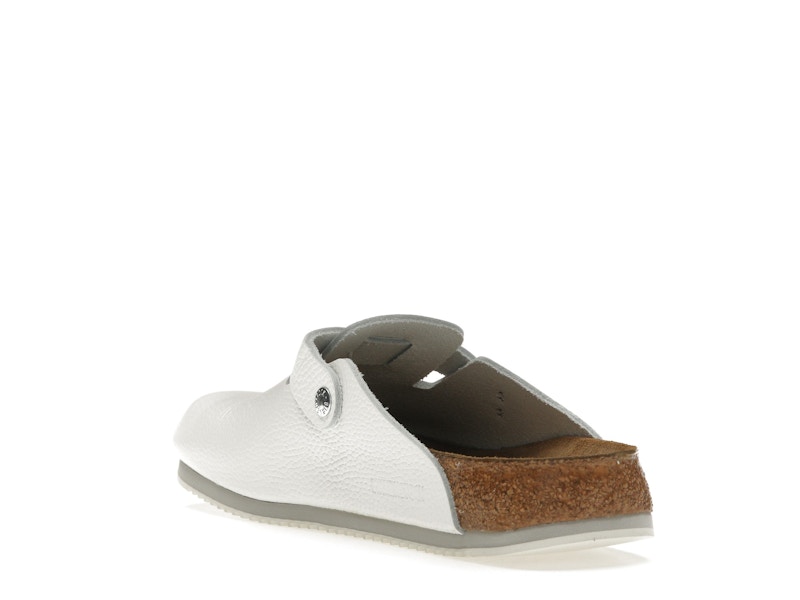 Birkenstock Boston Super Grip Leather White