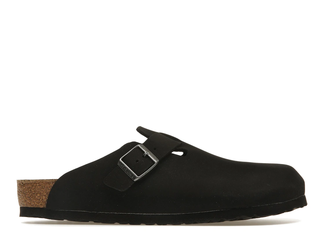 Birkenstock Boston Vegan Birkibuc Black
