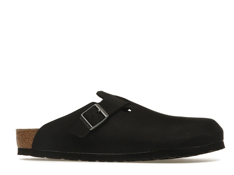 Birkenstock Boston Vegan Birkibuc Black