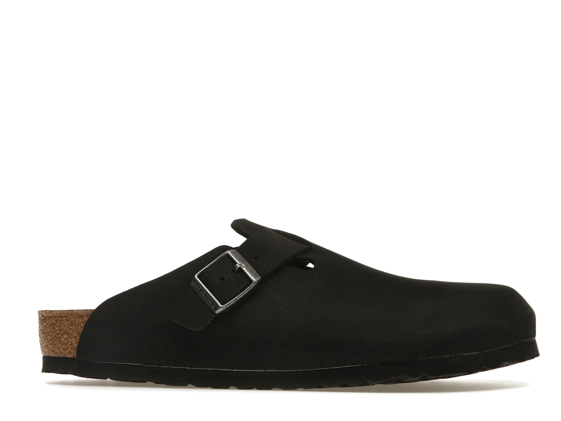 Birkenstock Boston Vegan Birkibuc Black