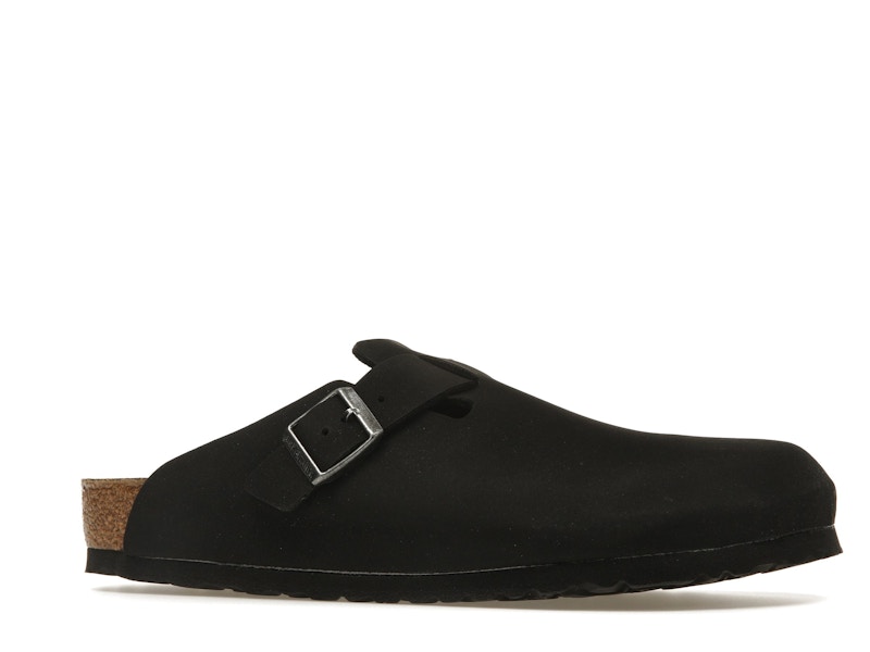 Birkenstock Boston Vegan Birkibuc Black