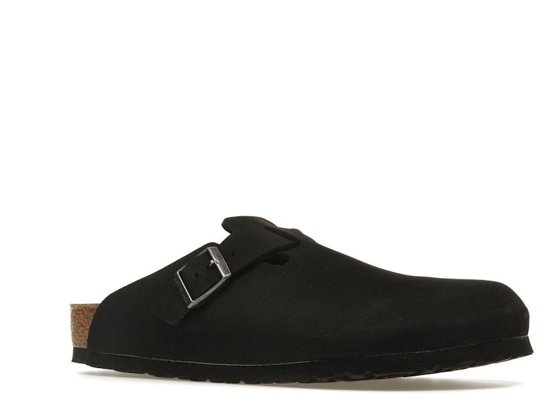 Birkenstock Boston Vegan Birkibuc Black