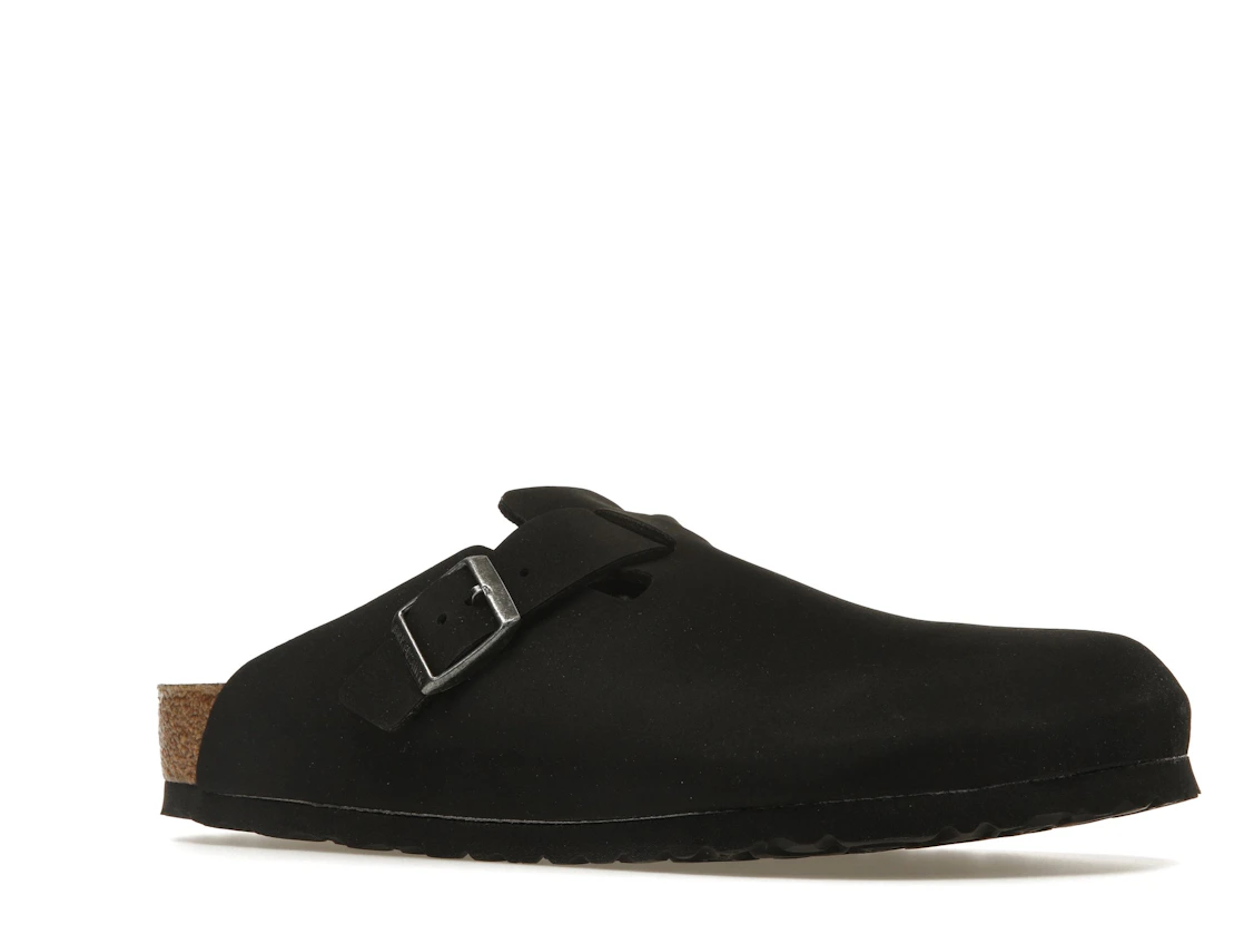 Birkenstock Boston Vegan Birkibuc Black