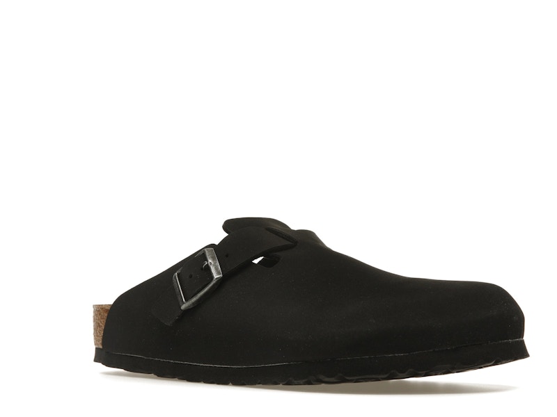 Birkenstock Boston Vegan Birkibuc Black