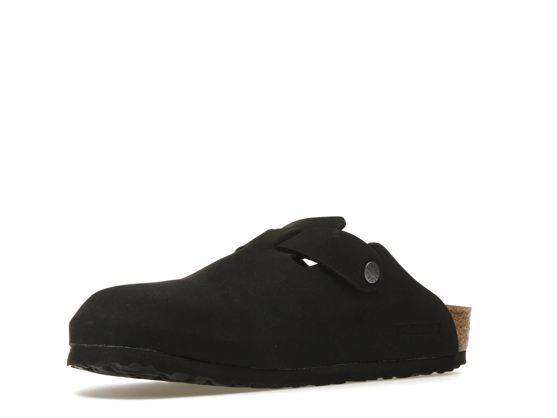 Birkenstock Boston Vegan Birkibuc Black