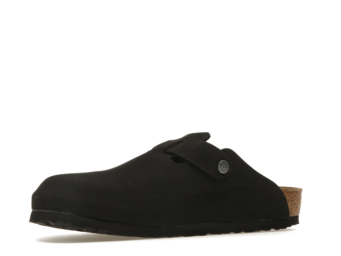 Birkenstock Boston Vegan Birkibuc Black