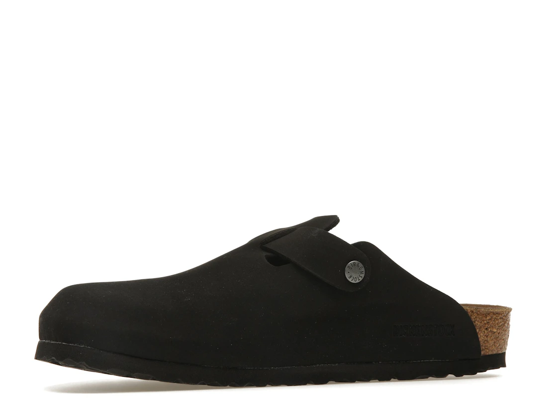 Birkenstock Boston Vegan Birkibuc Black