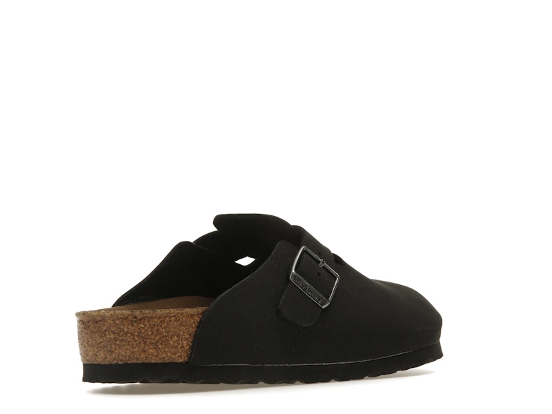 Birkenstock Boston Vegan Birkibuc Black