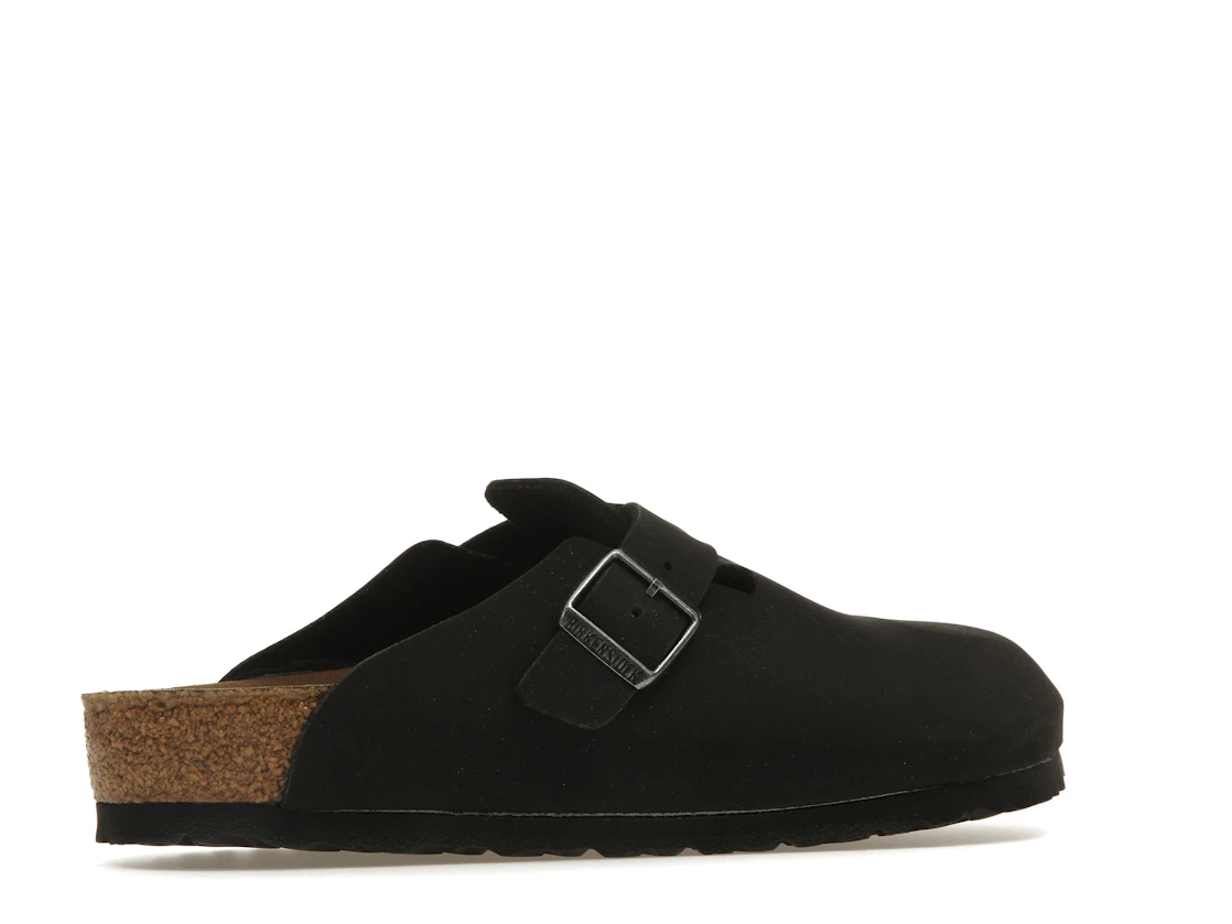 Birkenstock Boston Vegan Birkibuc Black