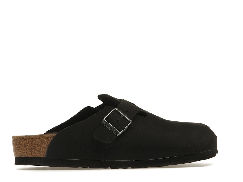 Birkenstock Boston Vegan Birkibuc Black