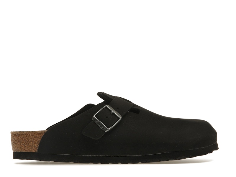 Birkenstock Boston Vegan Birkibuc Black