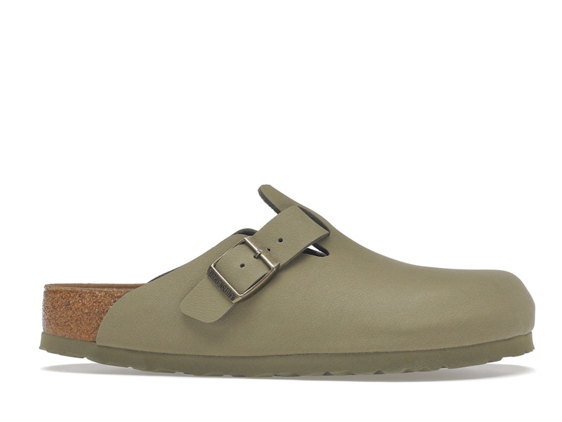 Birkenstock Boston Vegan Birkibuc Khaki