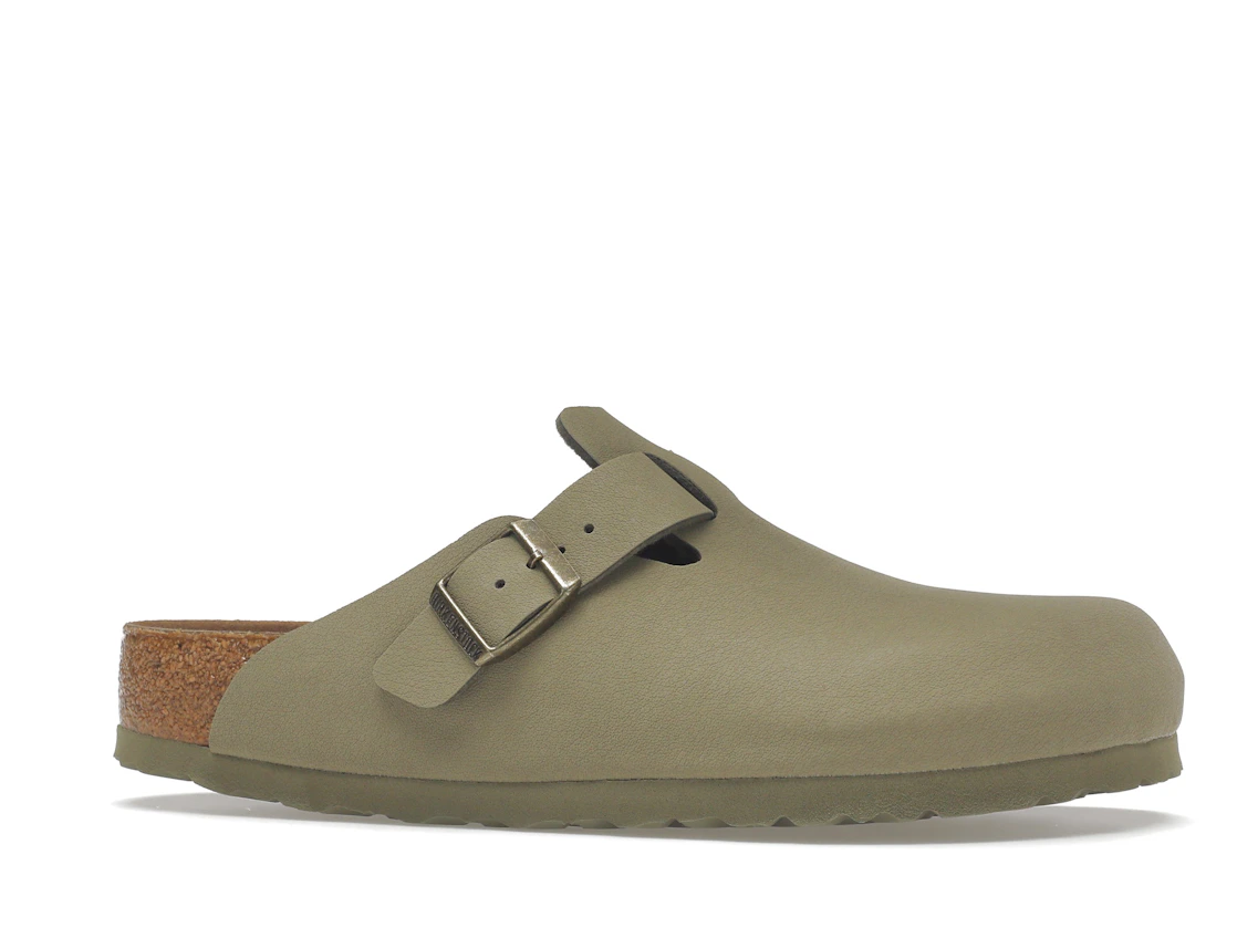 Birkenstock Boston Vegan Birkibuc Khaki