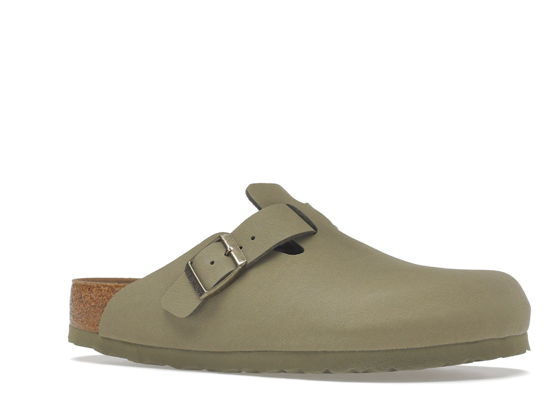 Birkenstock Boston Vegan Birkibuc Khaki