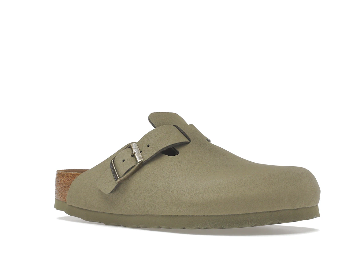 Birkenstock Boston Vegan Birkibuc Khaki