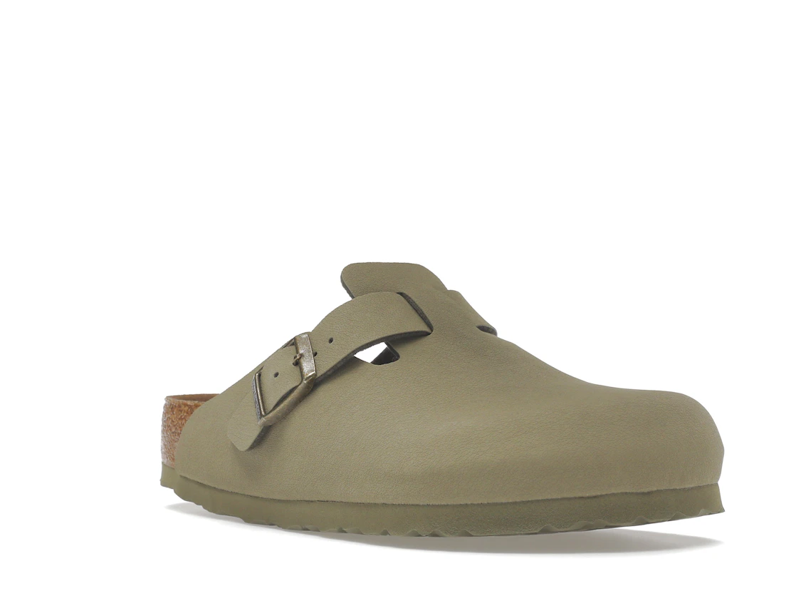 Birkenstock Boston Vegan Birkibuc Khaki