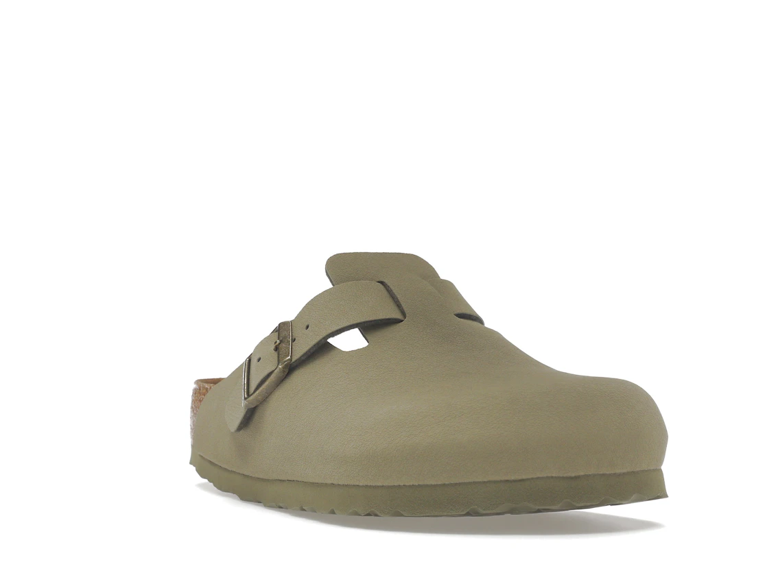 Birkenstock Boston Vegan Birkibuc Khaki