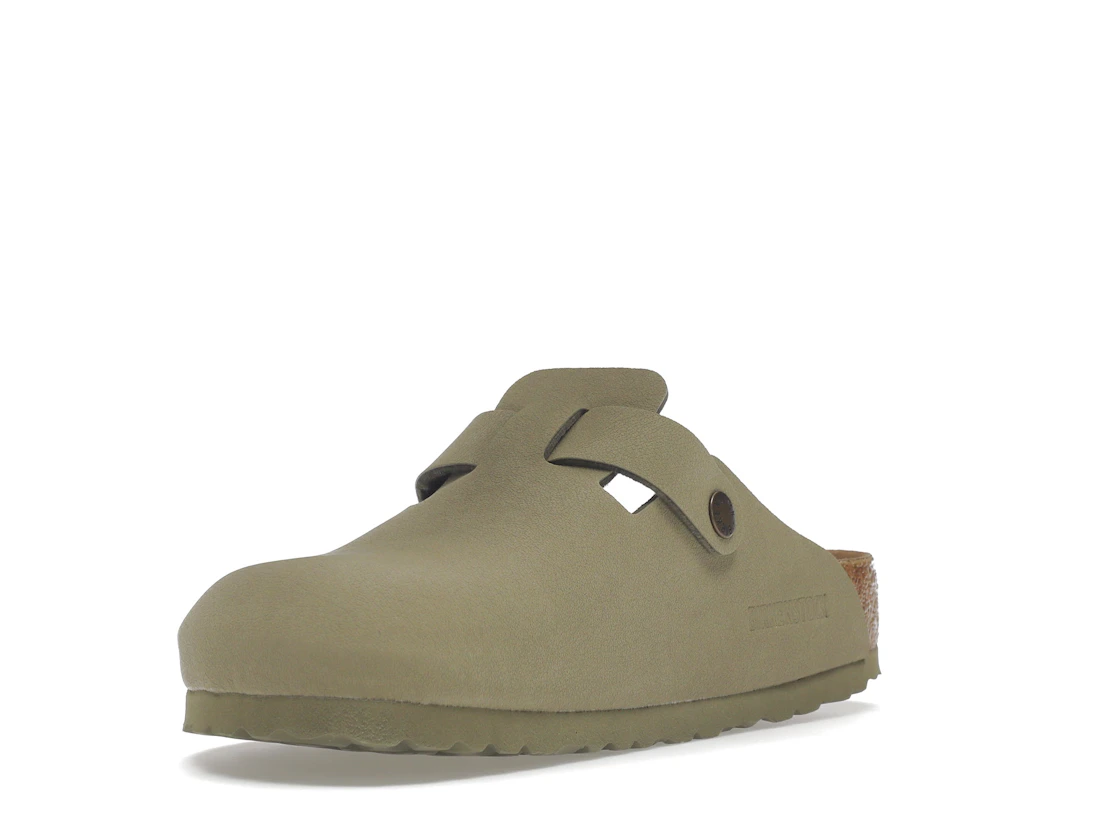 Birkenstock Boston Vegan Birkibuc Khaki