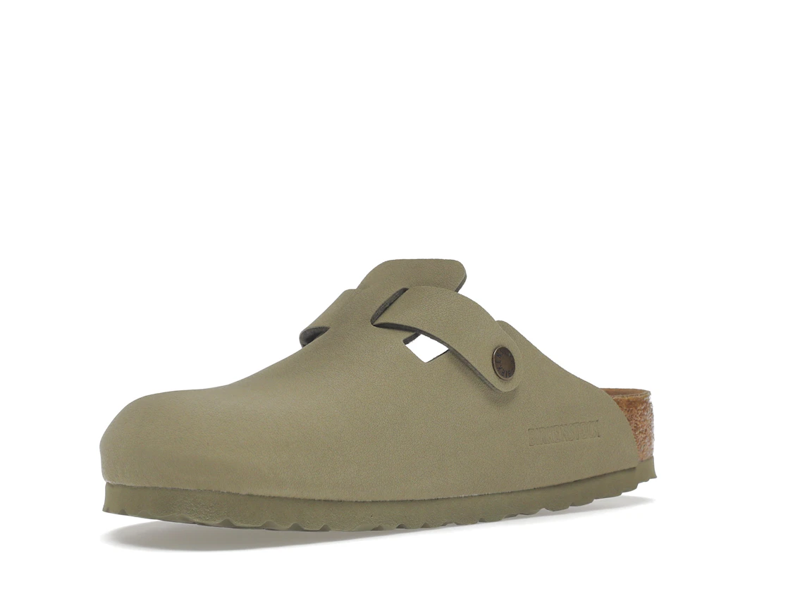 Birkenstock Boston Vegan Birkibuc Khaki