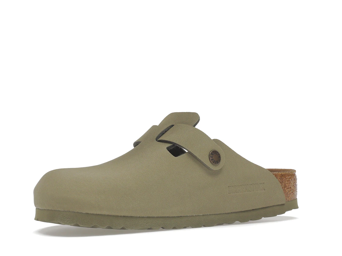 Birkenstock Boston Vegan Birkibuc Khaki
