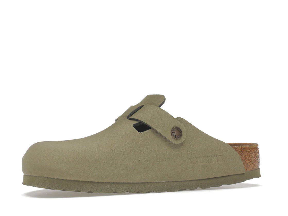 Birkenstock Boston Vegan Birkibuc Khaki