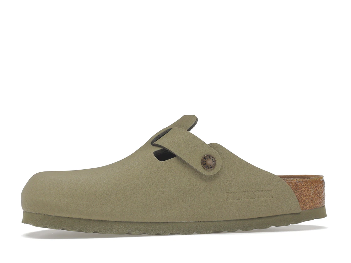 Birkenstock Boston Vegan Birkibuc Khaki