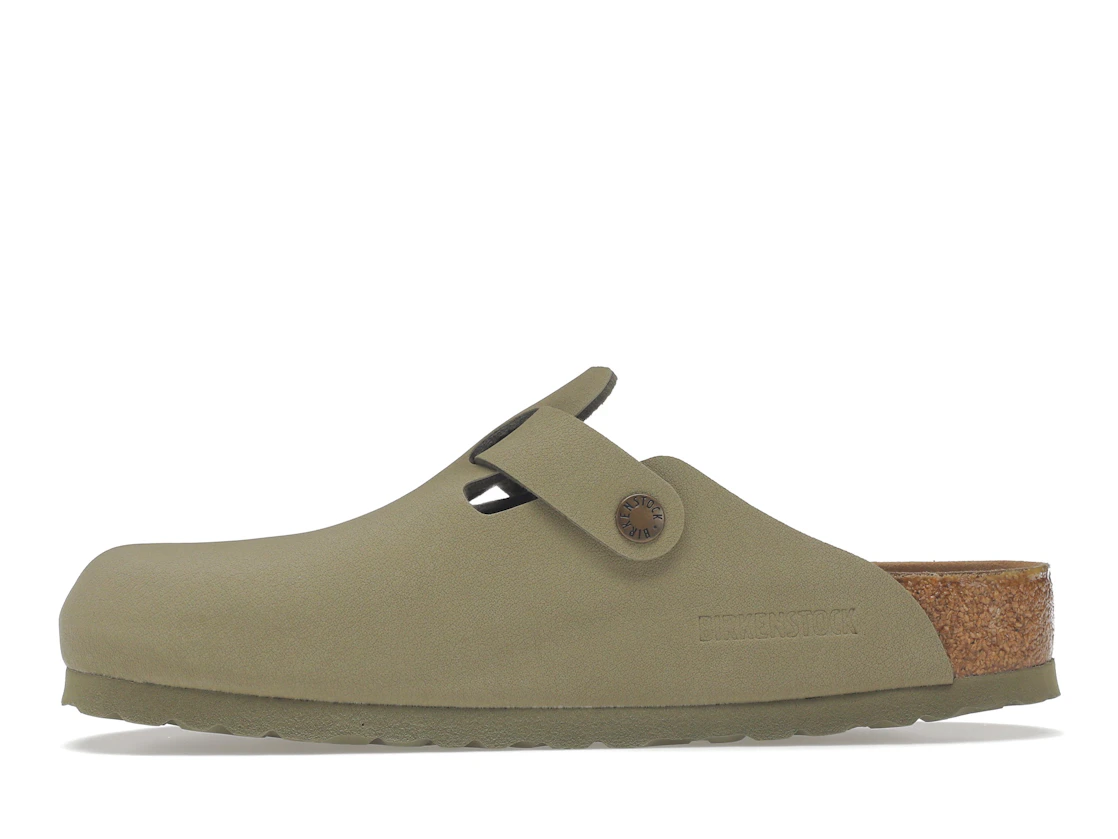 Birkenstock Boston Vegan Birkibuc Khaki