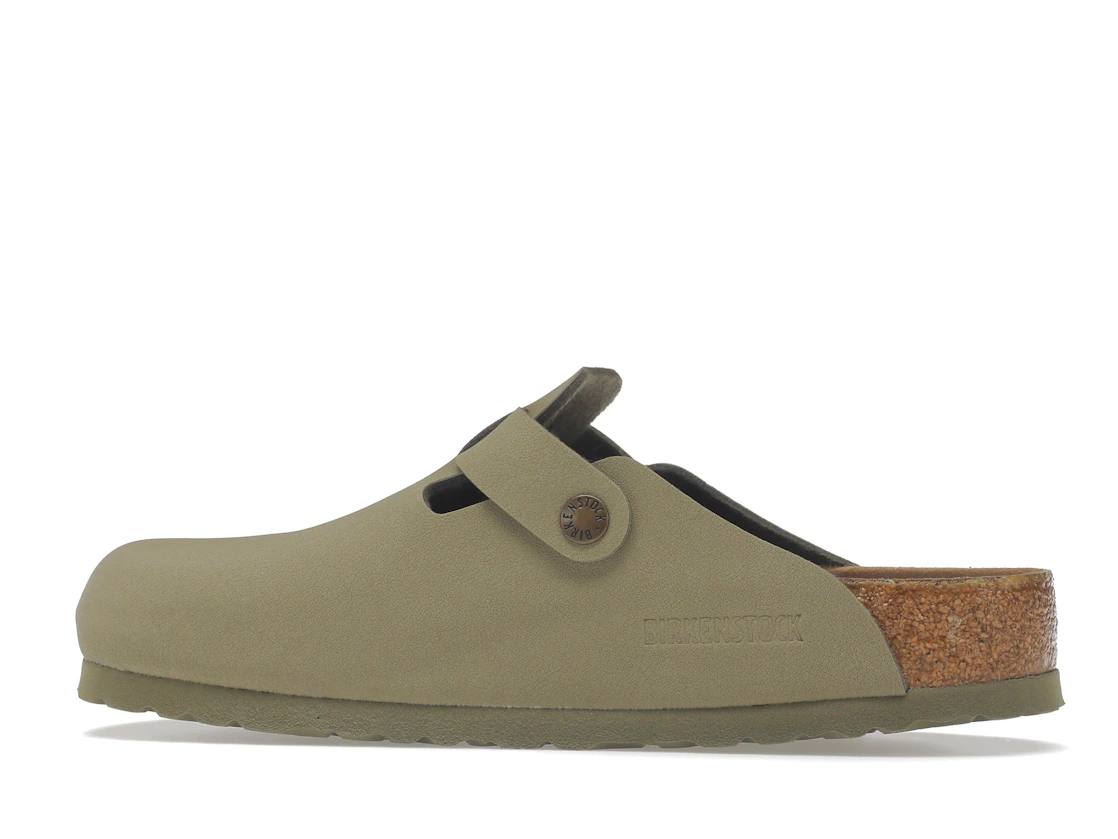 Birkenstock Boston Vegan Birkibuc Khaki