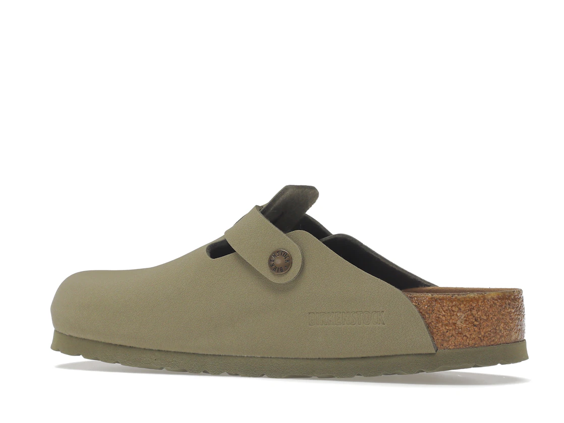 Birkenstock Boston Vegan Birkibuc Khaki