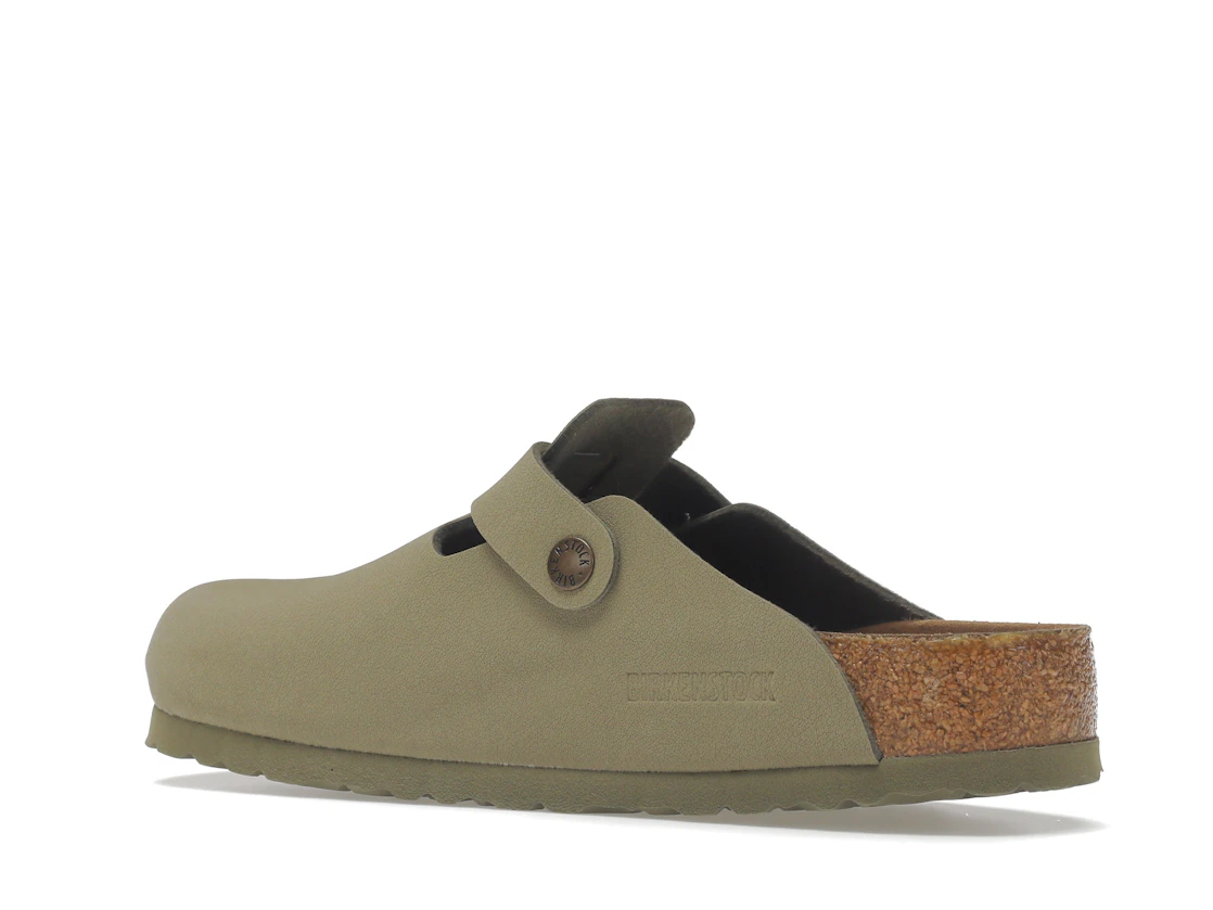 Birkenstock Boston Vegan Birkibuc Khaki