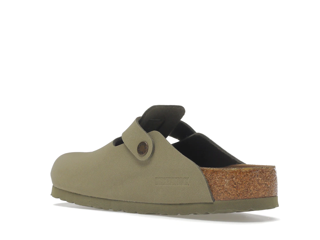 Birkenstock Boston Vegan Birkibuc Khaki