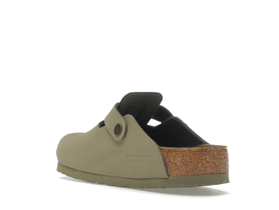 Birkenstock Boston Vegan Birkibuc Khaki