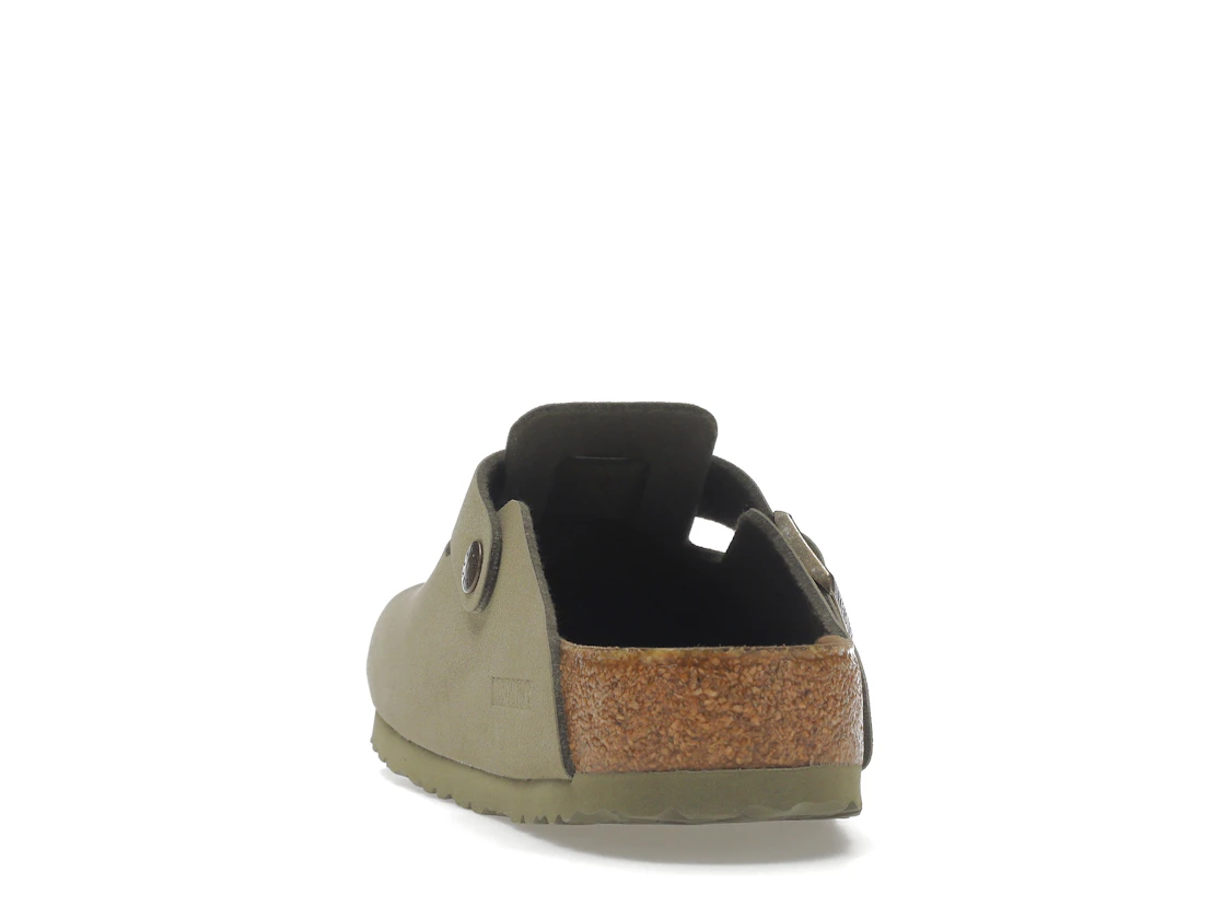 Birkenstock Boston Vegan Birkibuc Khaki