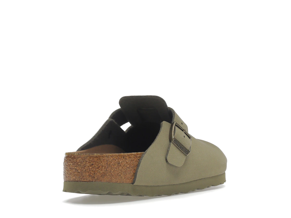 Birkenstock Boston Vegan Birkibuc Khaki
