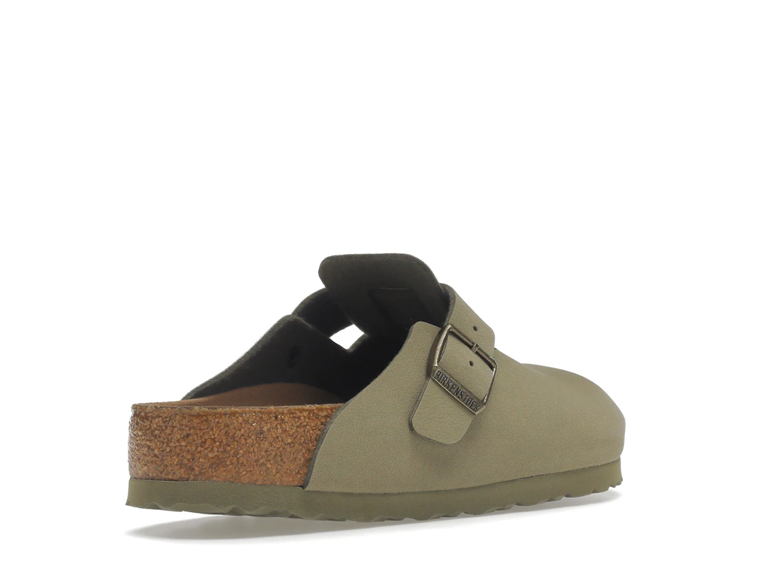 Birkenstock Boston Vegan Birkibuc Khaki