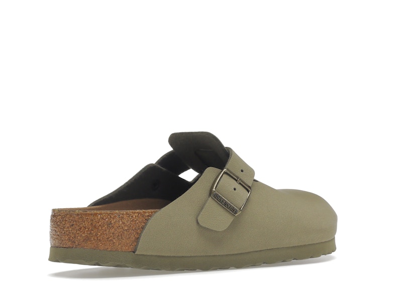 Birkenstock Boston Vegan Birkibuc Khaki
