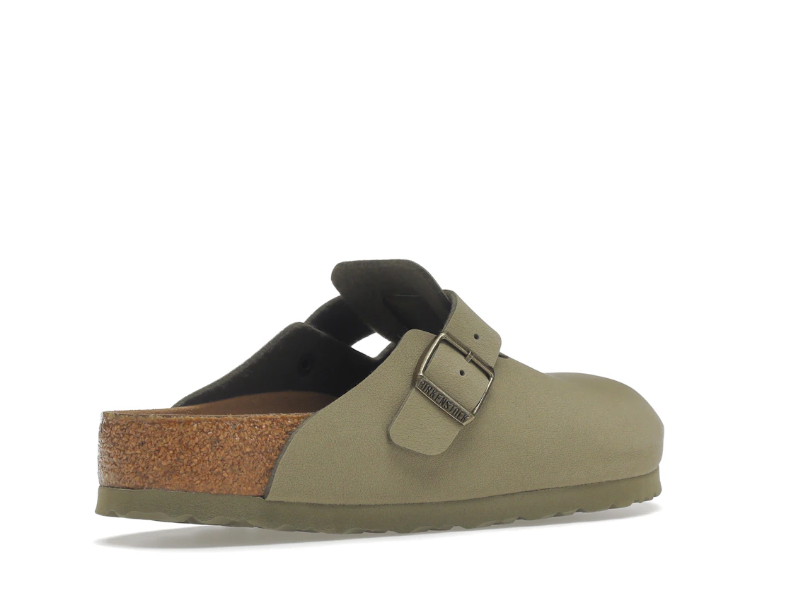 Birkenstock Boston Vegan Birkibuc Khaki