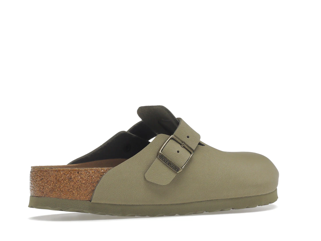 Birkenstock Boston Vegan Birkibuc Khaki